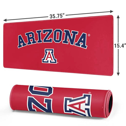 University of Arizona Primary Logo Red Gaming Mouse Pad